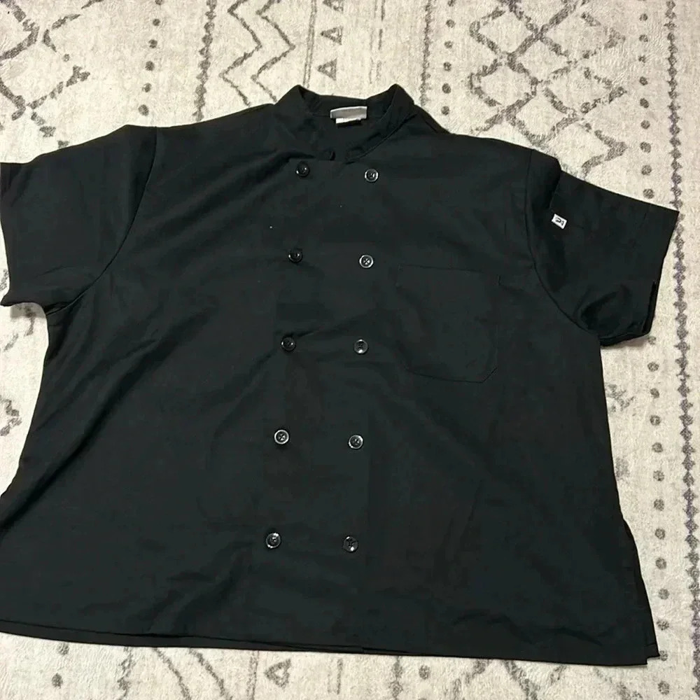 Uncommon Threads Tahoe Short Sleeve Chef Coat Jackets for Women NWOT Size 4XL